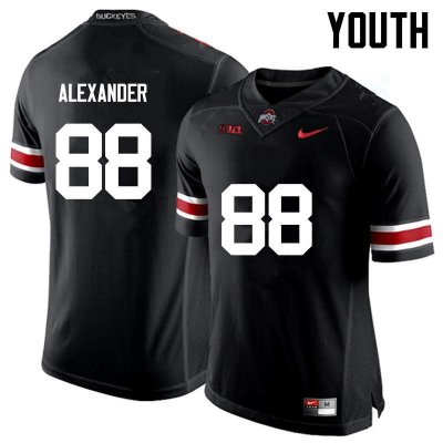 Youth Ohio State Buckeyes #88 AJ Alexander Black Nike NCAA College Football Jersey November WWN2244EN